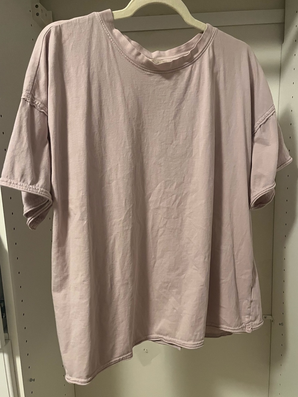Pink Blush Maternity Oversized Tee